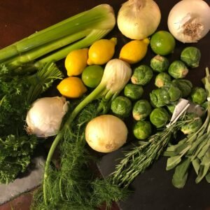assorted-variety of vegetables and spices